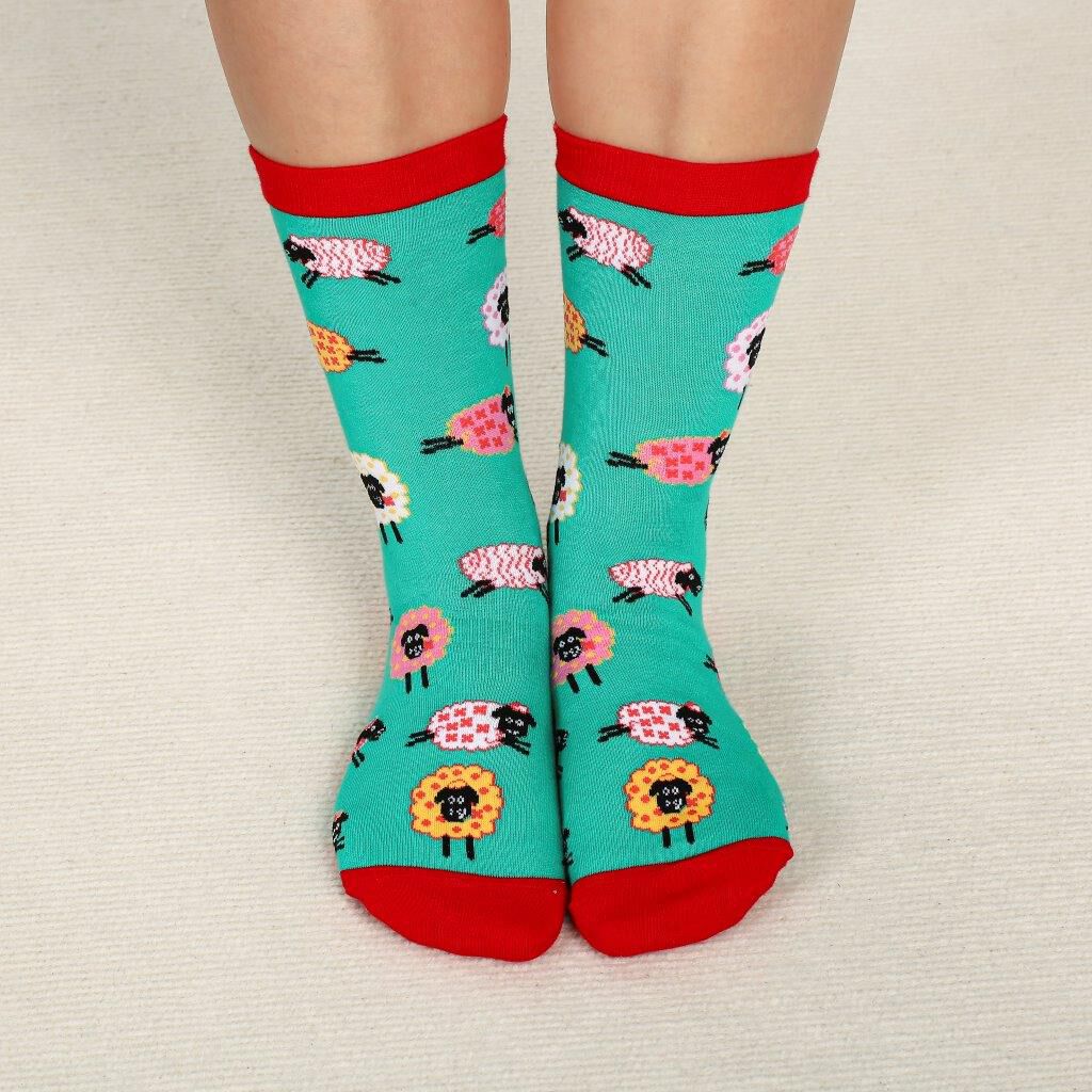 Multicoloured Sheep Sockgreen