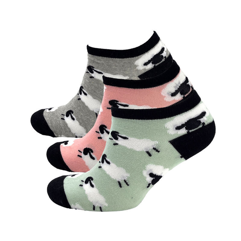 Sheep Ankle Socks 3 Pack