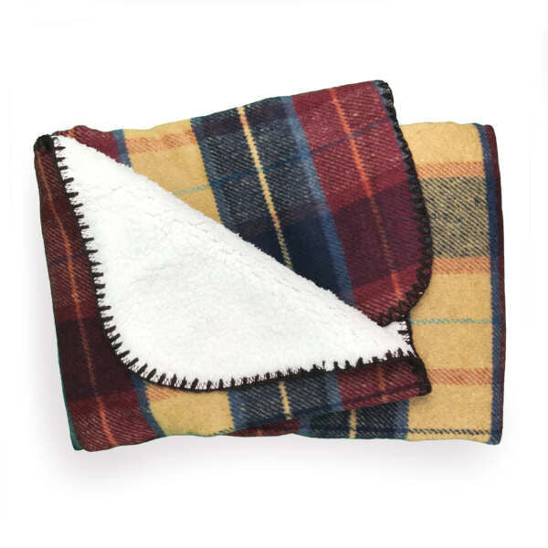 Country Lodge Red Tweed Throw