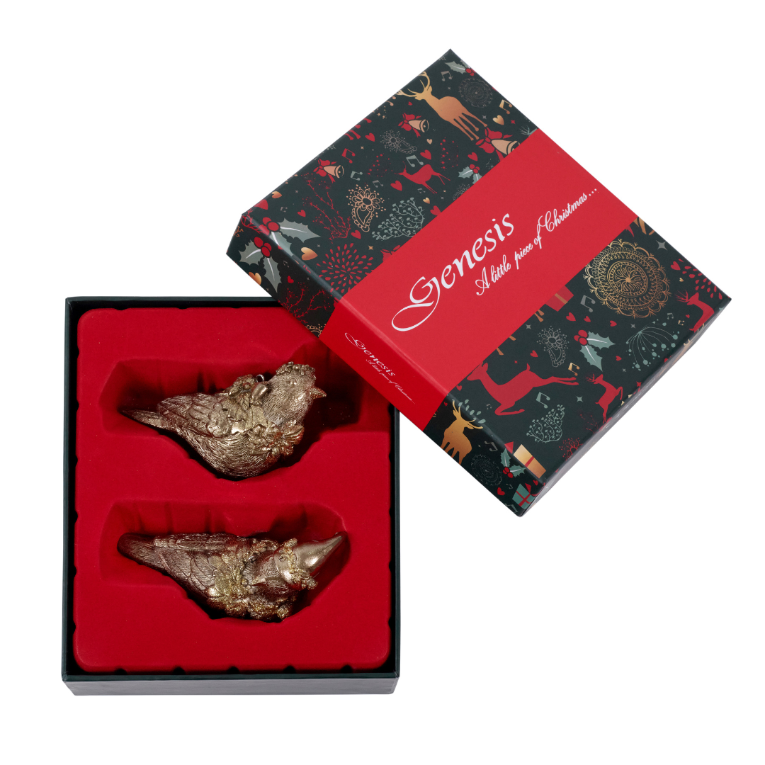 Bird Christmas Tree Ornament Set Of 2