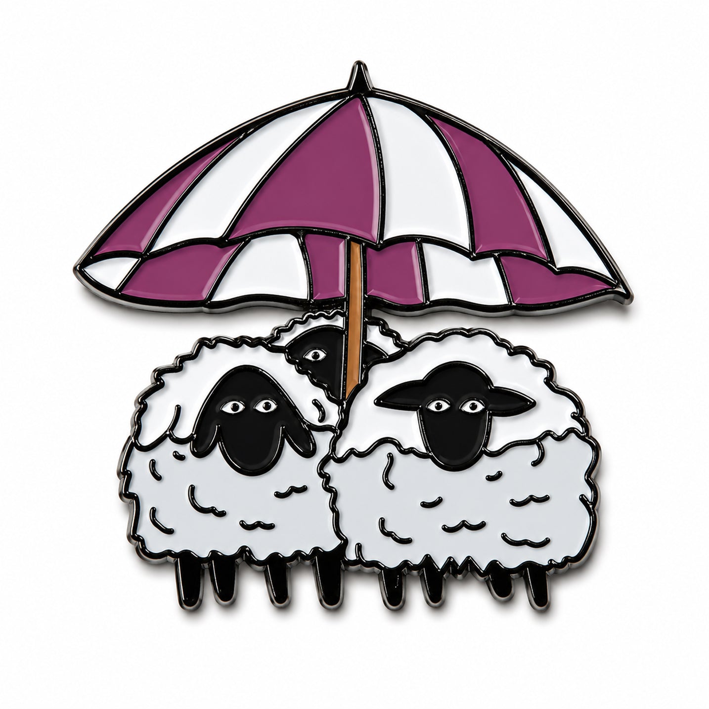 Wish Ewe Were Here Enamel Pin