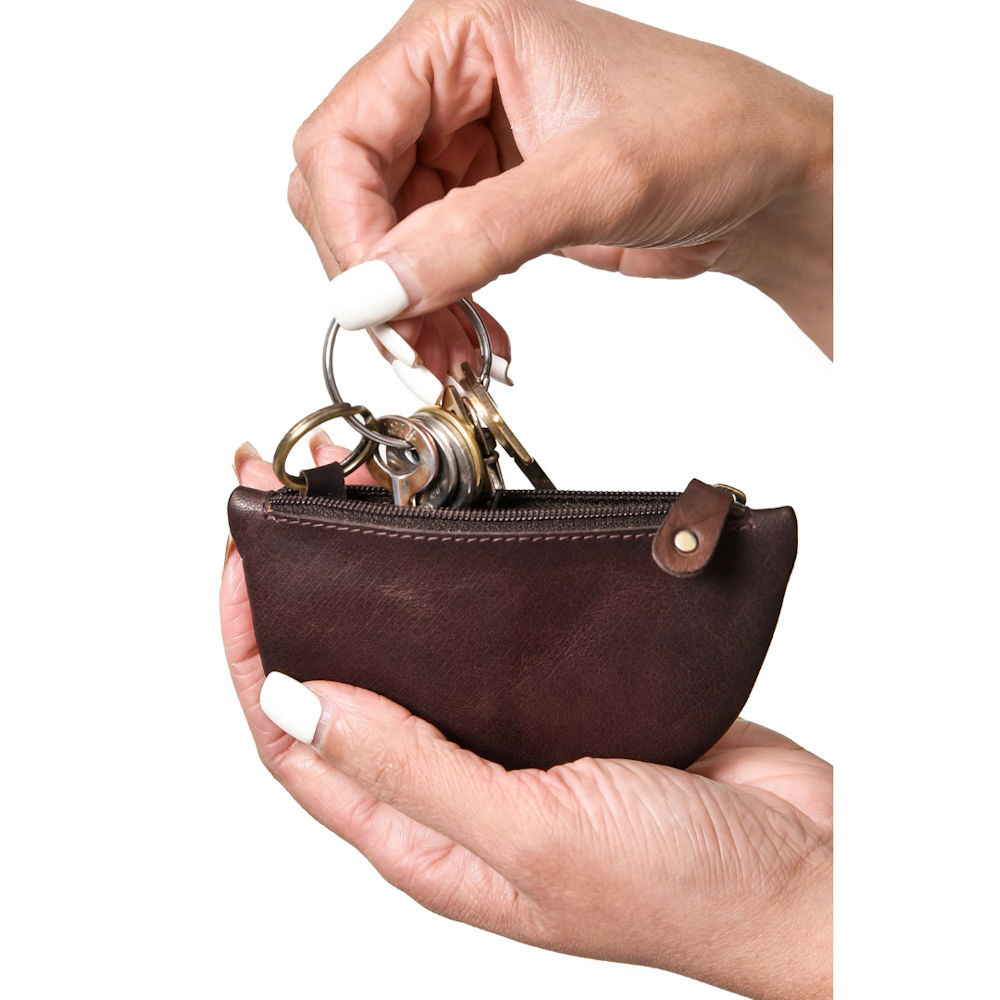 Trinity Knot Design Half Moon Purse