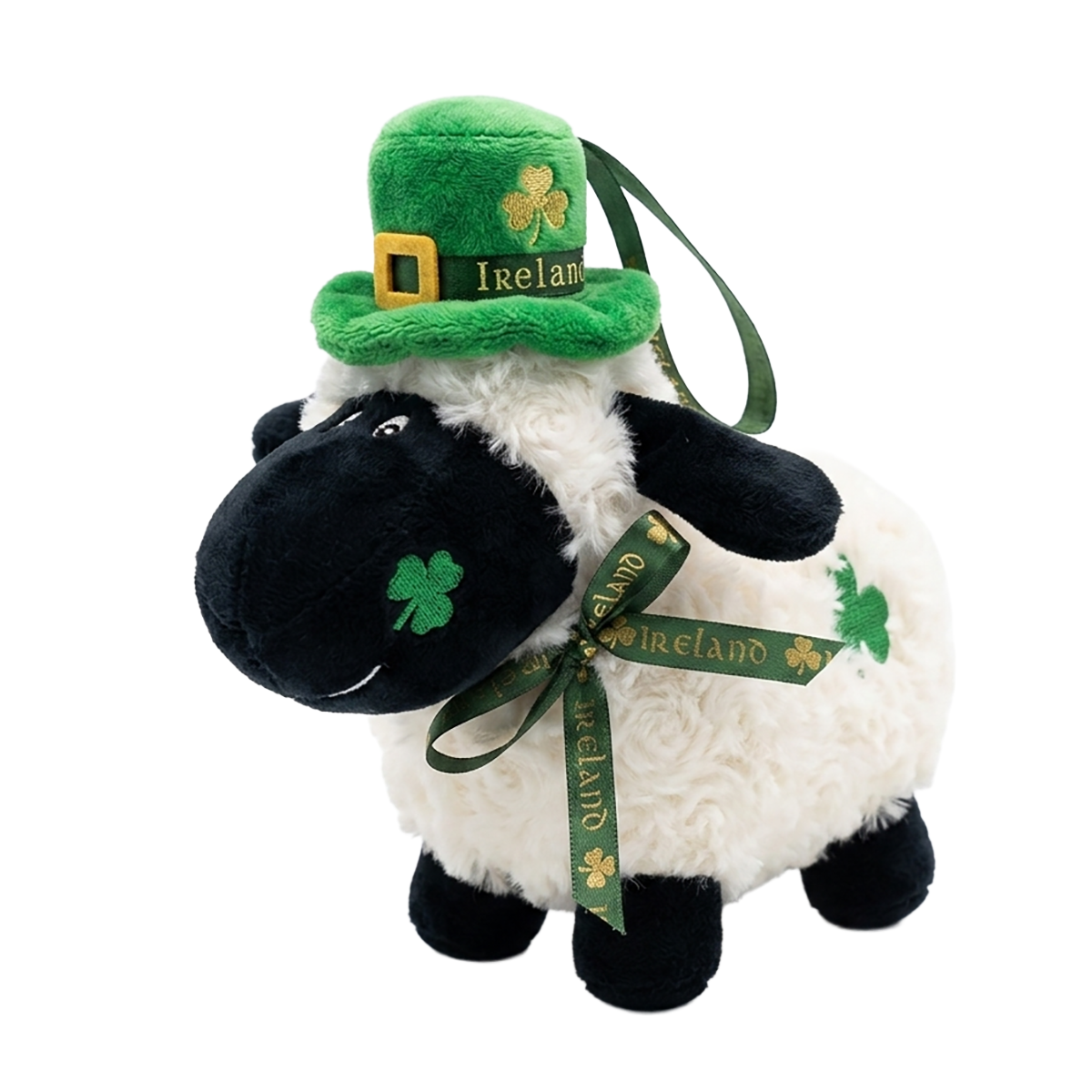 Black Sheep Green Hat Standing Toy 18cm