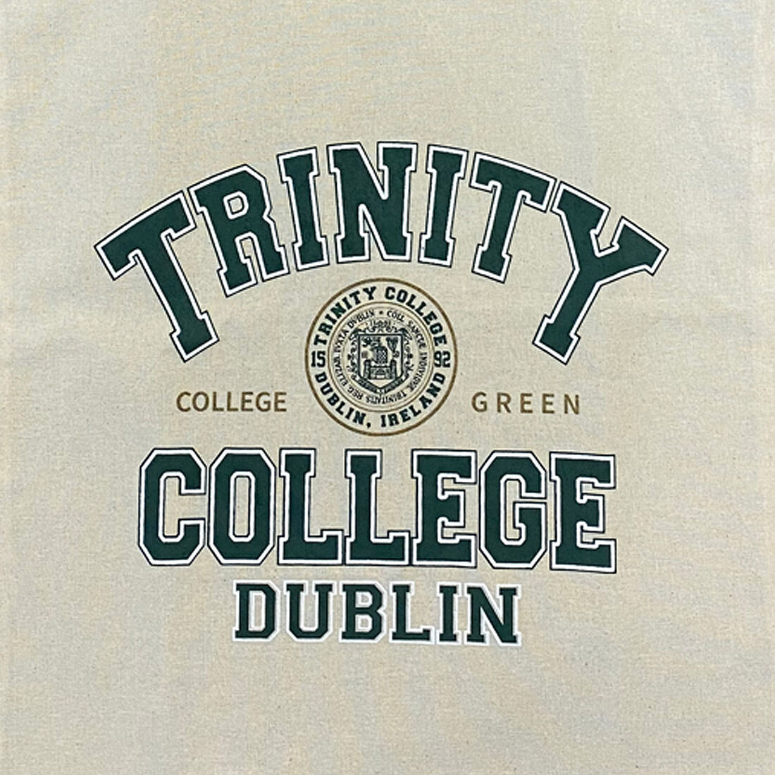 Trinity College Dublin Tote Bag Green