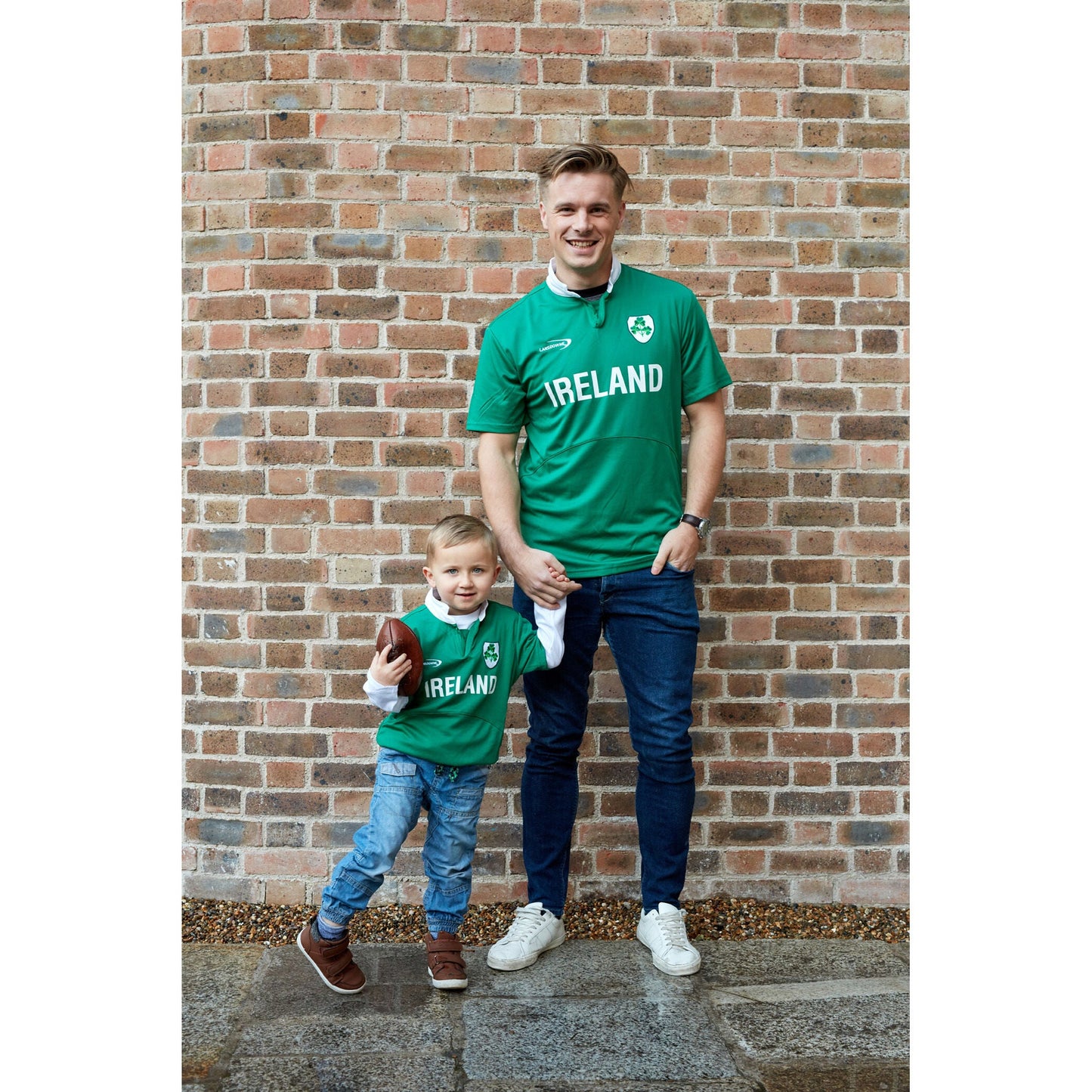 Lansdowne Ireland Shamrock Crest Design Kid's Rugby Shirt