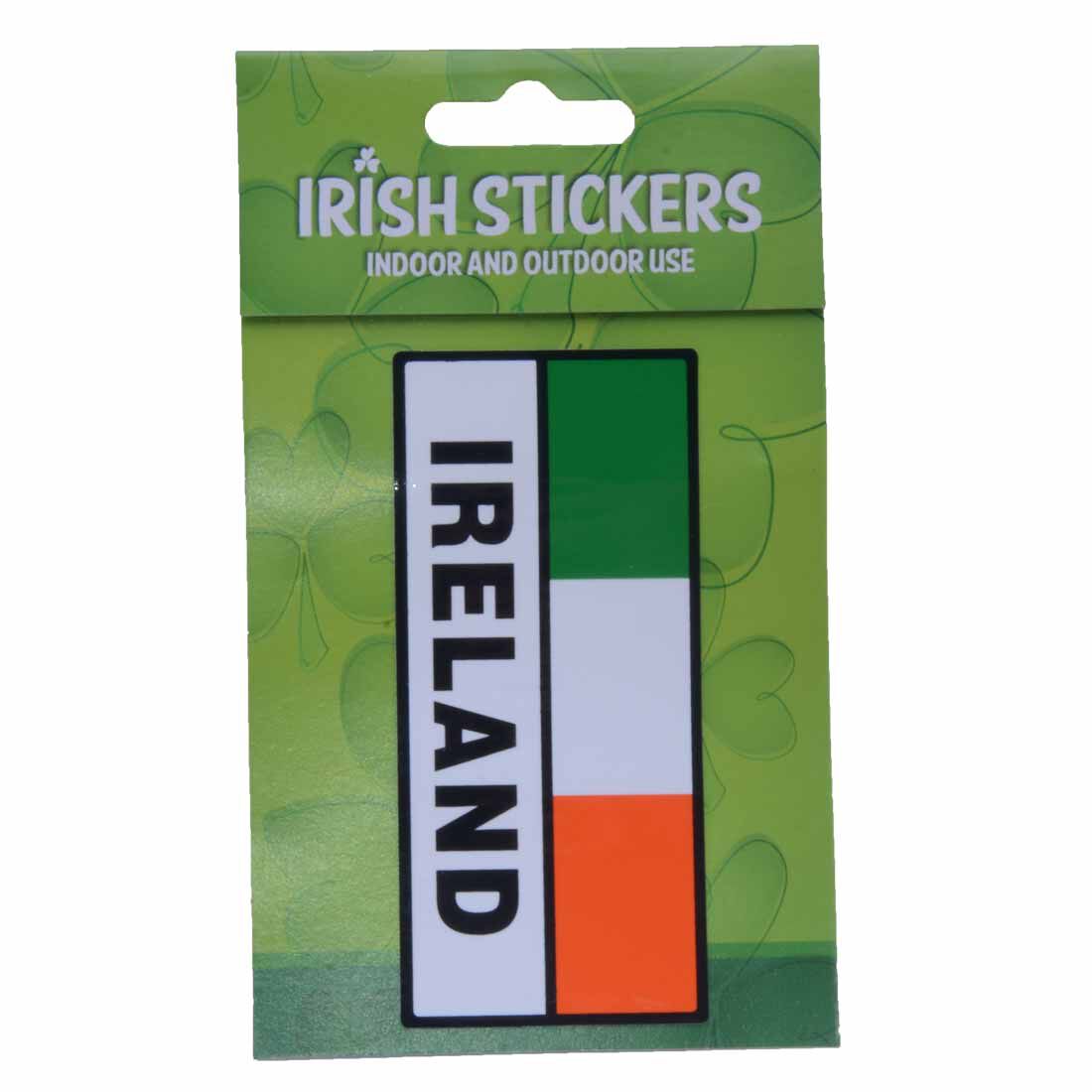 Ireland Rectangle Tri Flag With Sticker