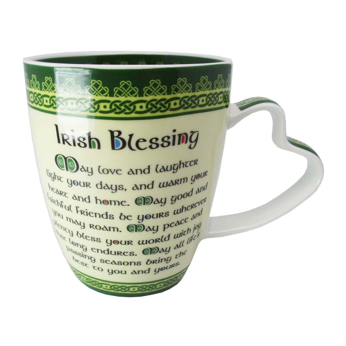 New Bone China Mug With Irish Blessing & Celtic Design 380ml