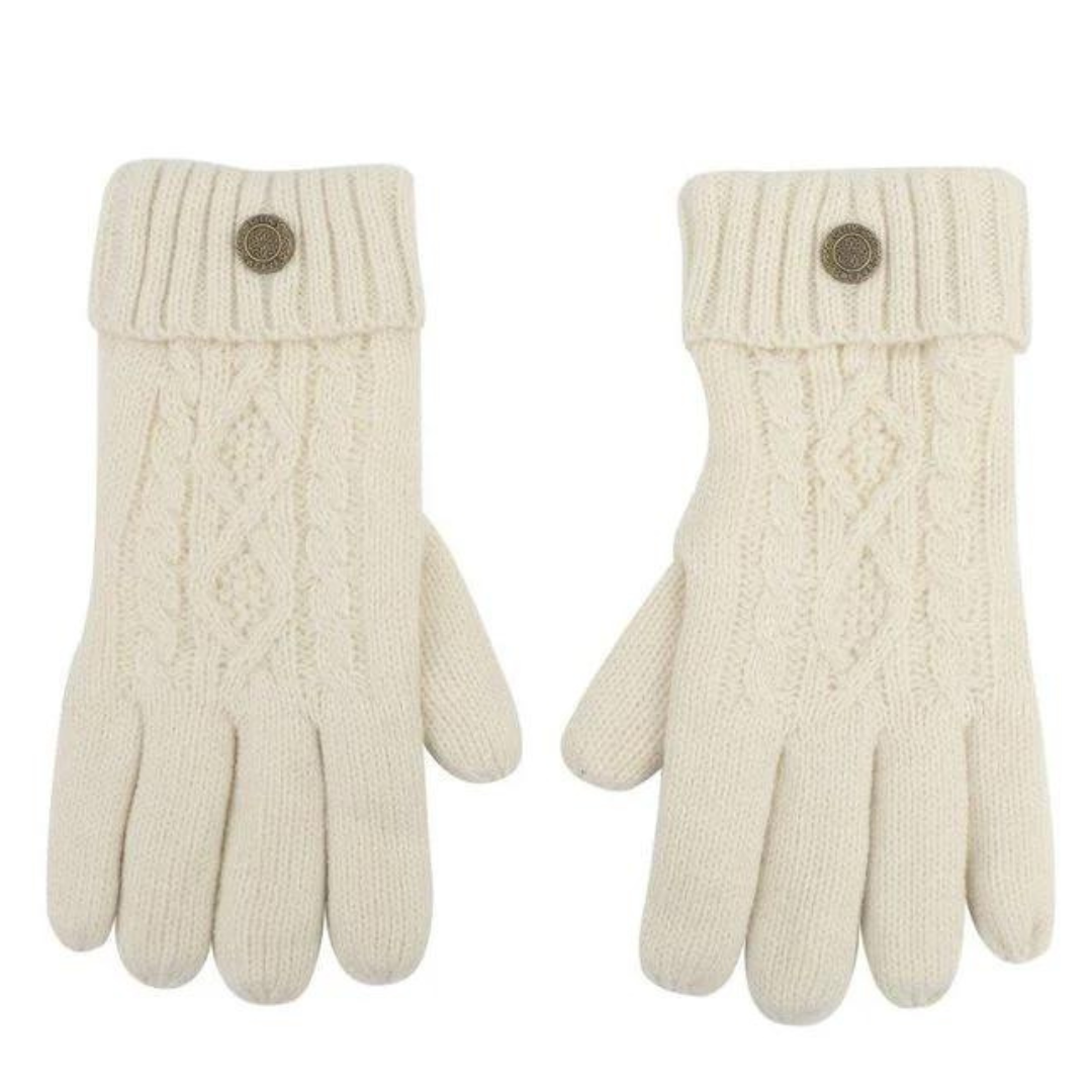 Men's Celtic Weave Gloves Cream