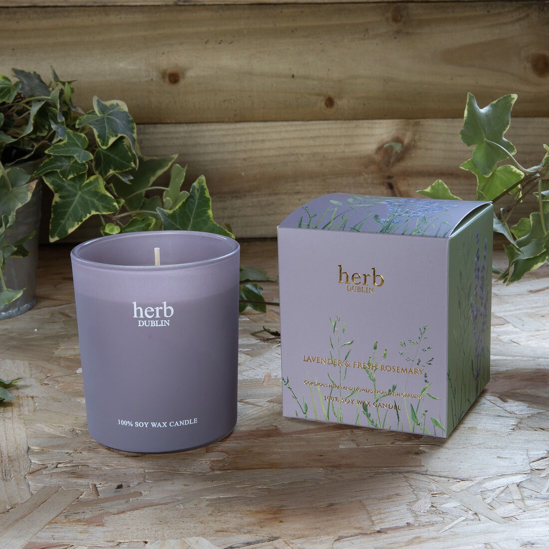 Lavender & Fresh Rosemary Boxed Candle