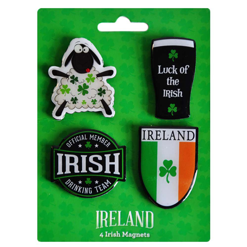4 Pack Irish Magnets