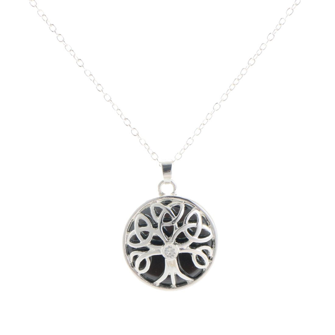 Hematite Stone Celtic Energy necklace
