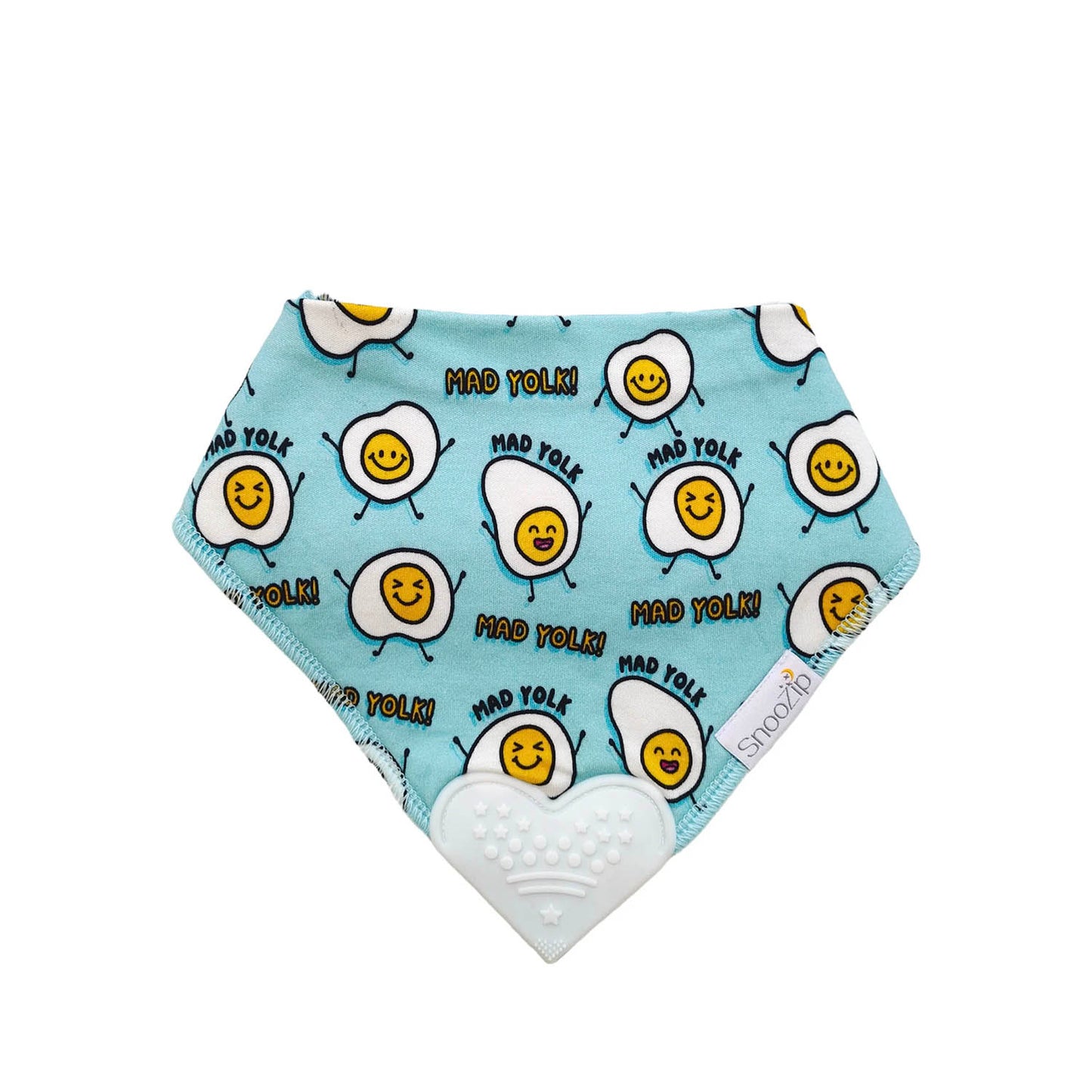 Snoozip Mad Yolk Teething Bib