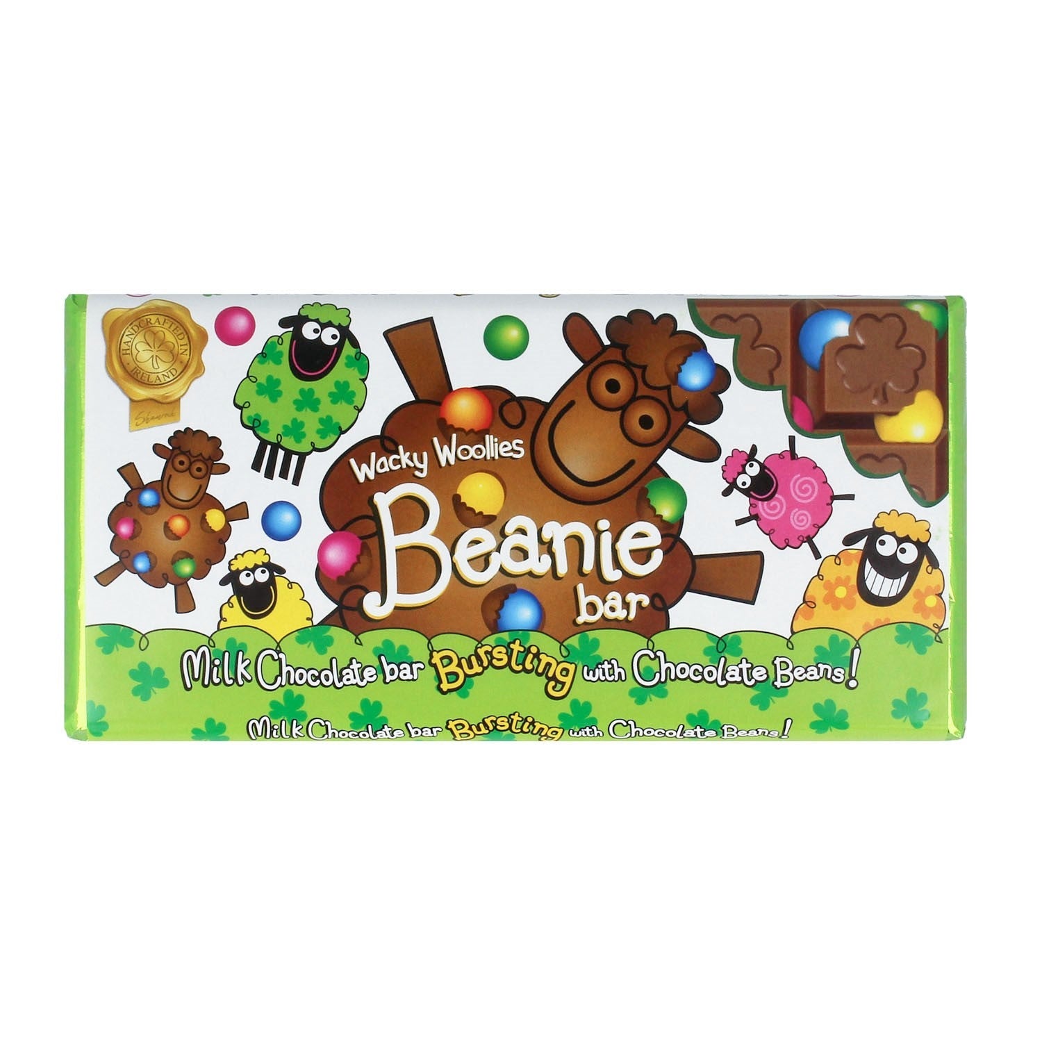 Wacky Woollies Chocolate Beanie Bar 90g