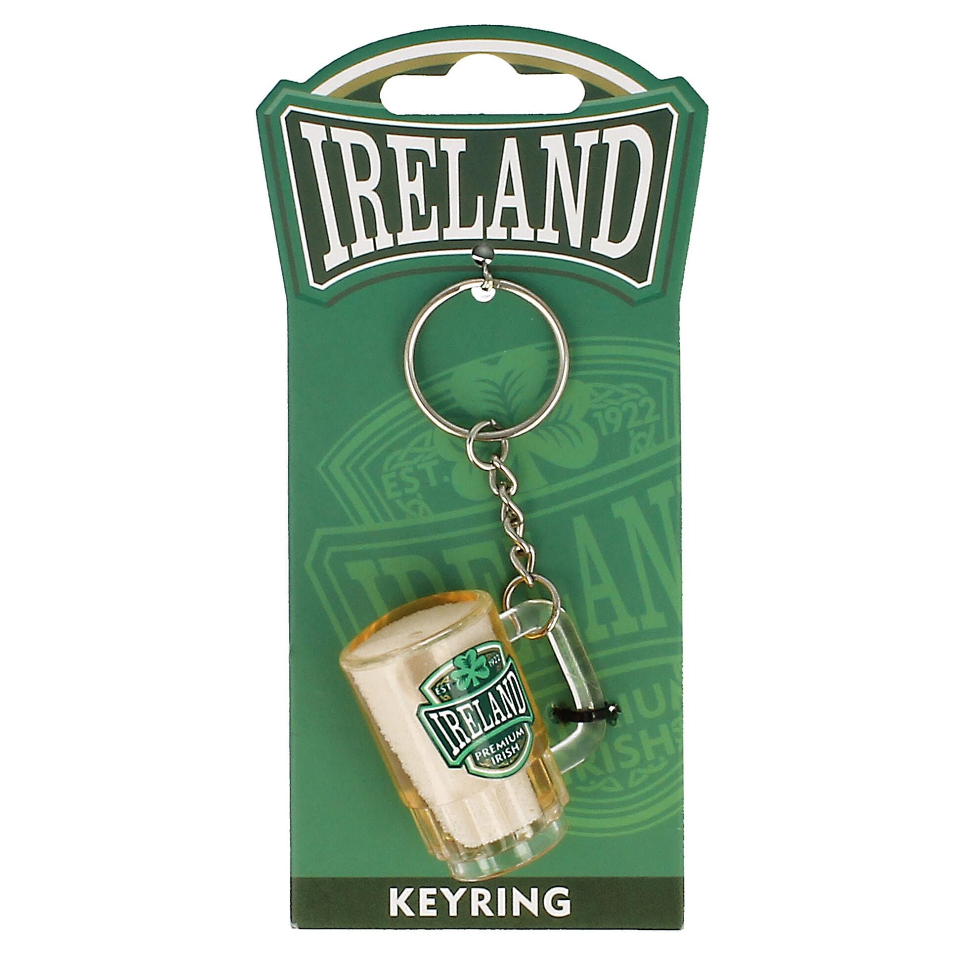 Key Pak Ireland Pvc Tankard Keychain With Ireland Varsity Crest – Carrolls Irish Gifts USA