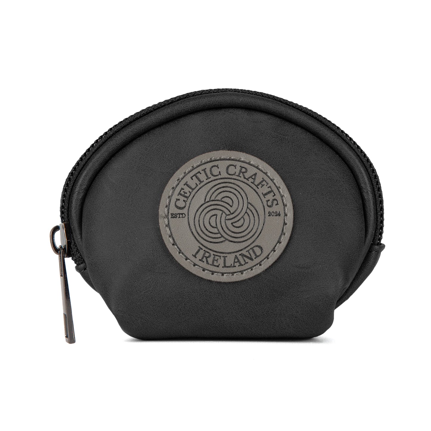Celtic Crafts Ireland Round Black Coin Purse
