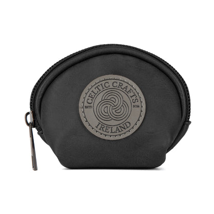 Celtic Crafts Ireland Round Black Coin Purse