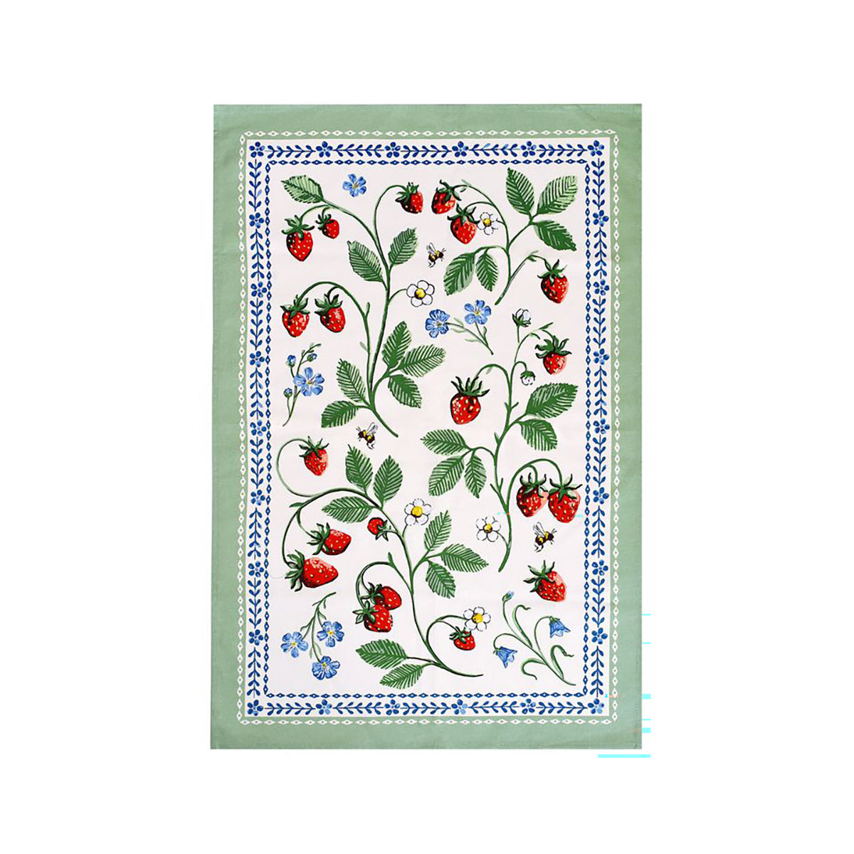 Strawberry Patch Cotton Tea Towel