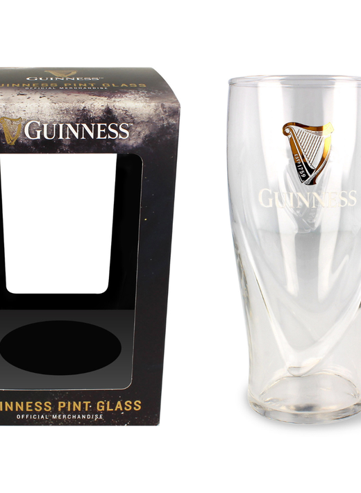 Guinness 540ml Pint Glass With Engraving & Gift Box