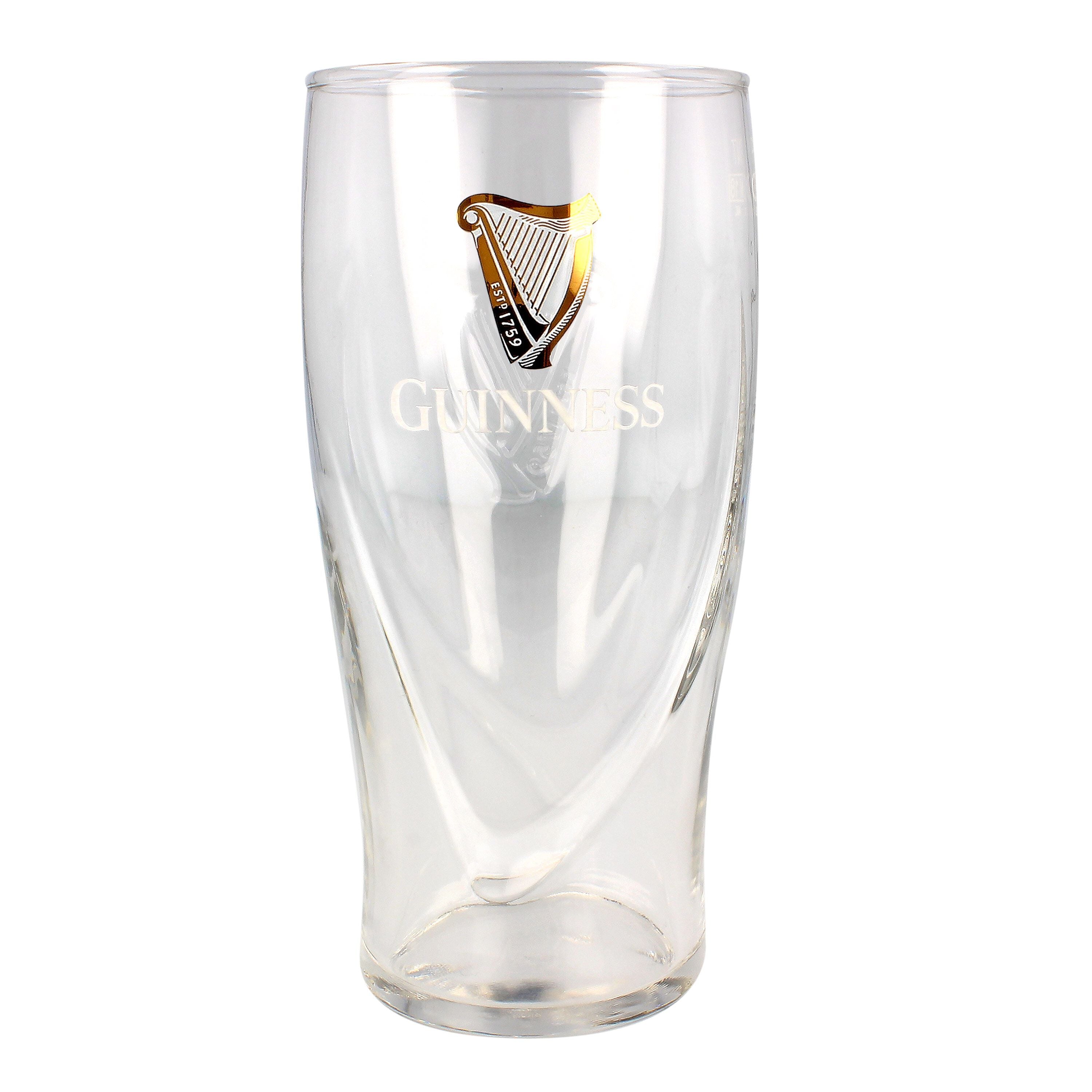 Guinness 540ml Embossed 4 Pack Pint Glass 