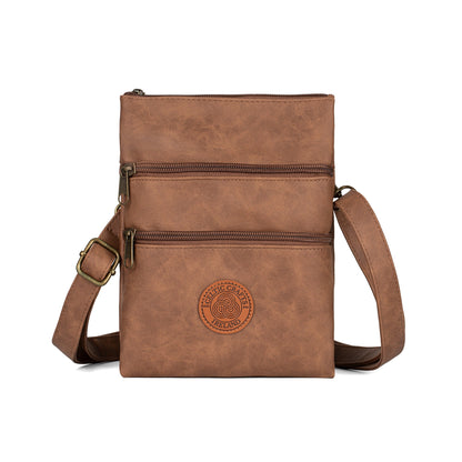 Celtic Crafts Ireland Leather Brown Cross Body Bag