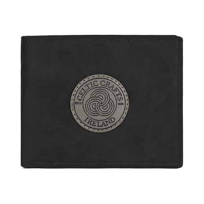 Celtic Crafts Ireland Black Leather Wallet