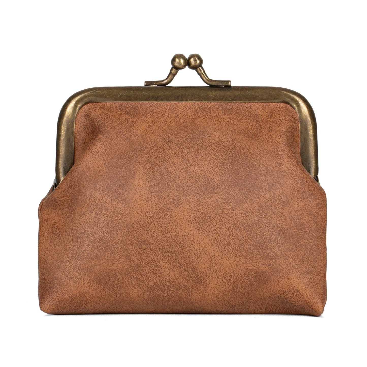 Celtic Crafts Ireland Brown Leather Clasp Coin Purse