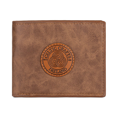 Celtic Crafts Ireland Brown Leather Wallet