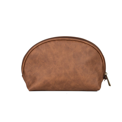 Celtic Crafts Ireland Brown Leather Wash Bag
