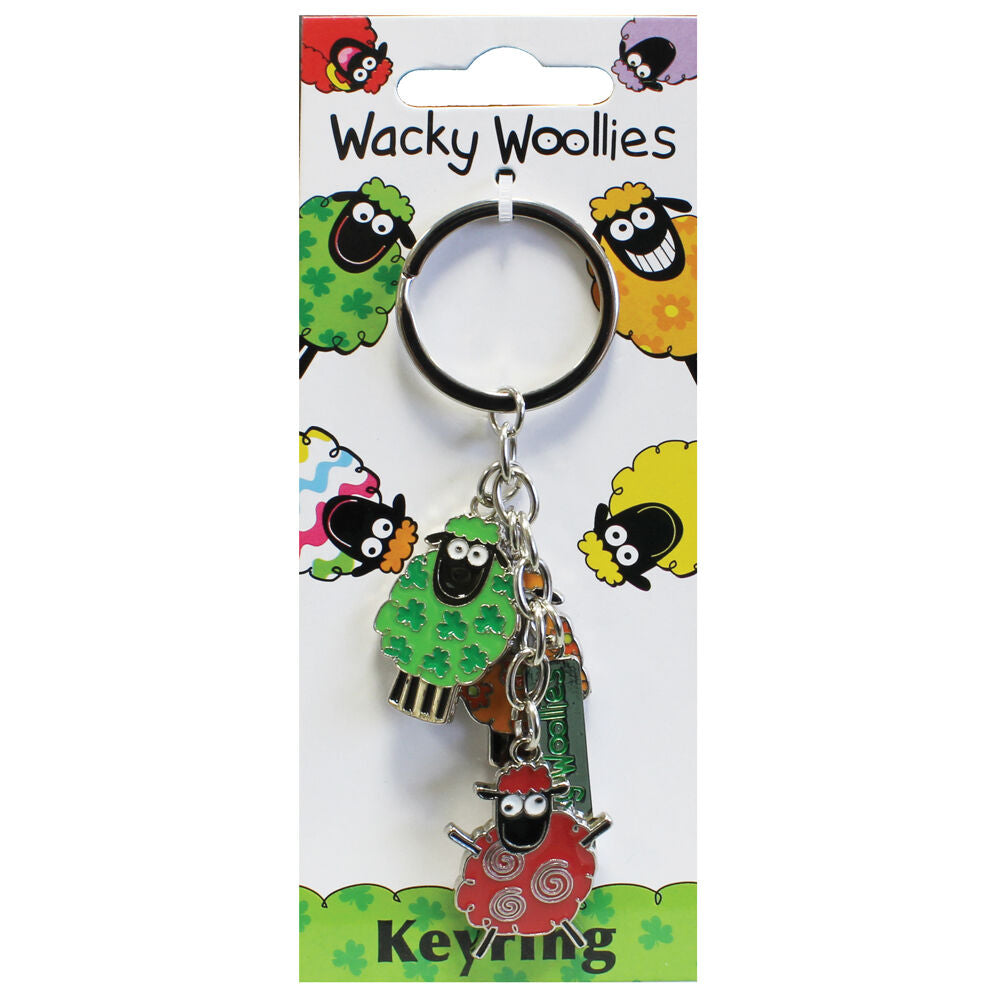 Wacky Woolies Sheep Charm Keyring