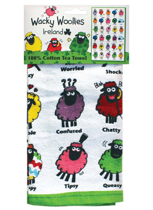 Wacky Woolies Sheep Print Tea Towel