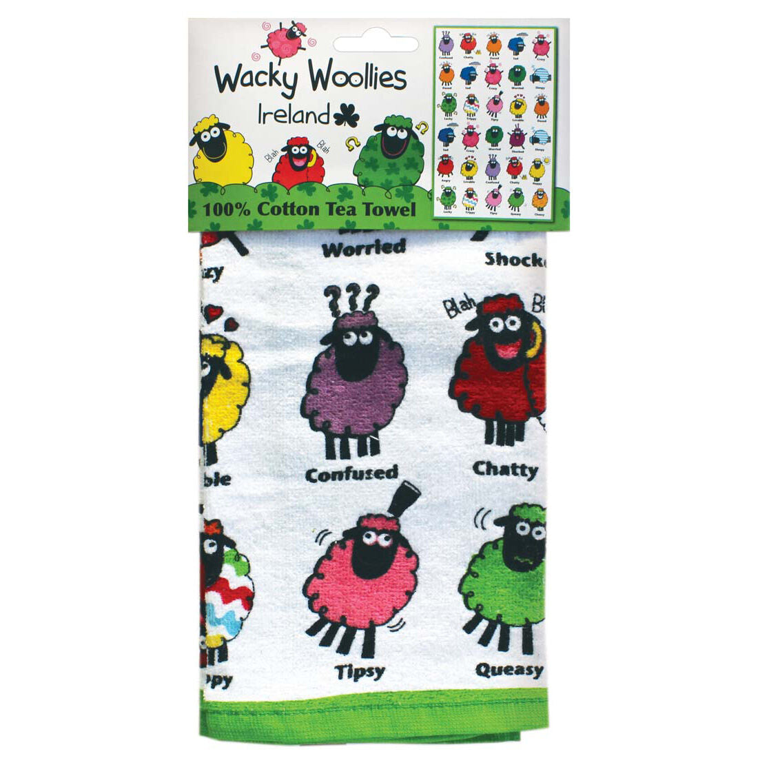 Wacky Woolies Sheep Print Tea Towel – Carrolls Irish Gifts USA