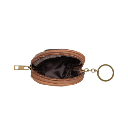 Celtic Crafts Ireland Round Brown Coin Purse