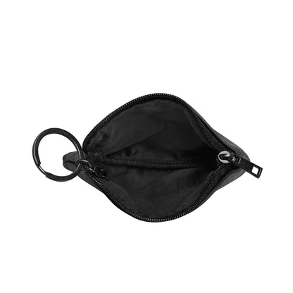 Celtic Crafts Ireland Black Leather Zip Coin Purse