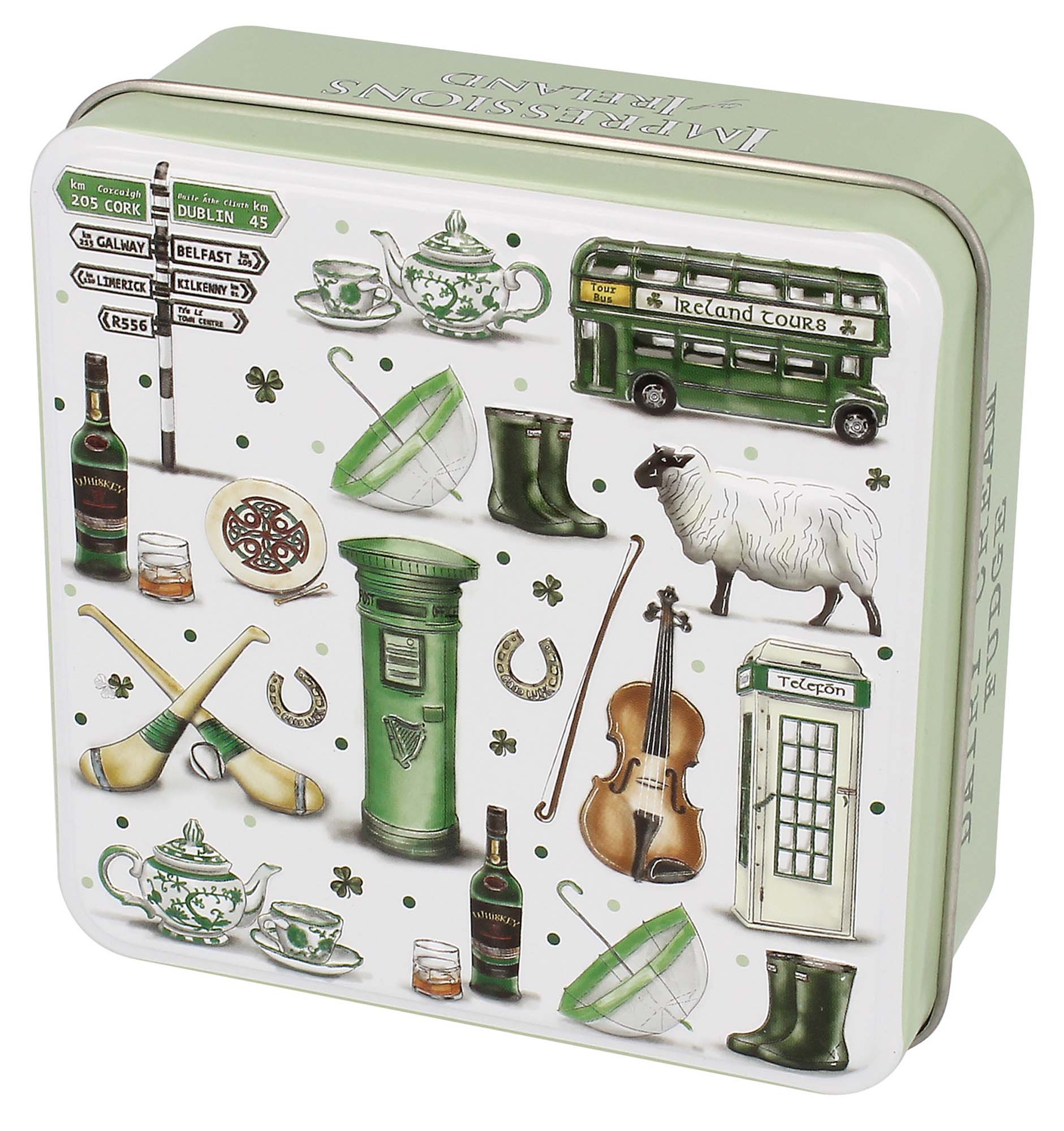 Dairy Cream Fudge in Irish Motifs Tin 100g