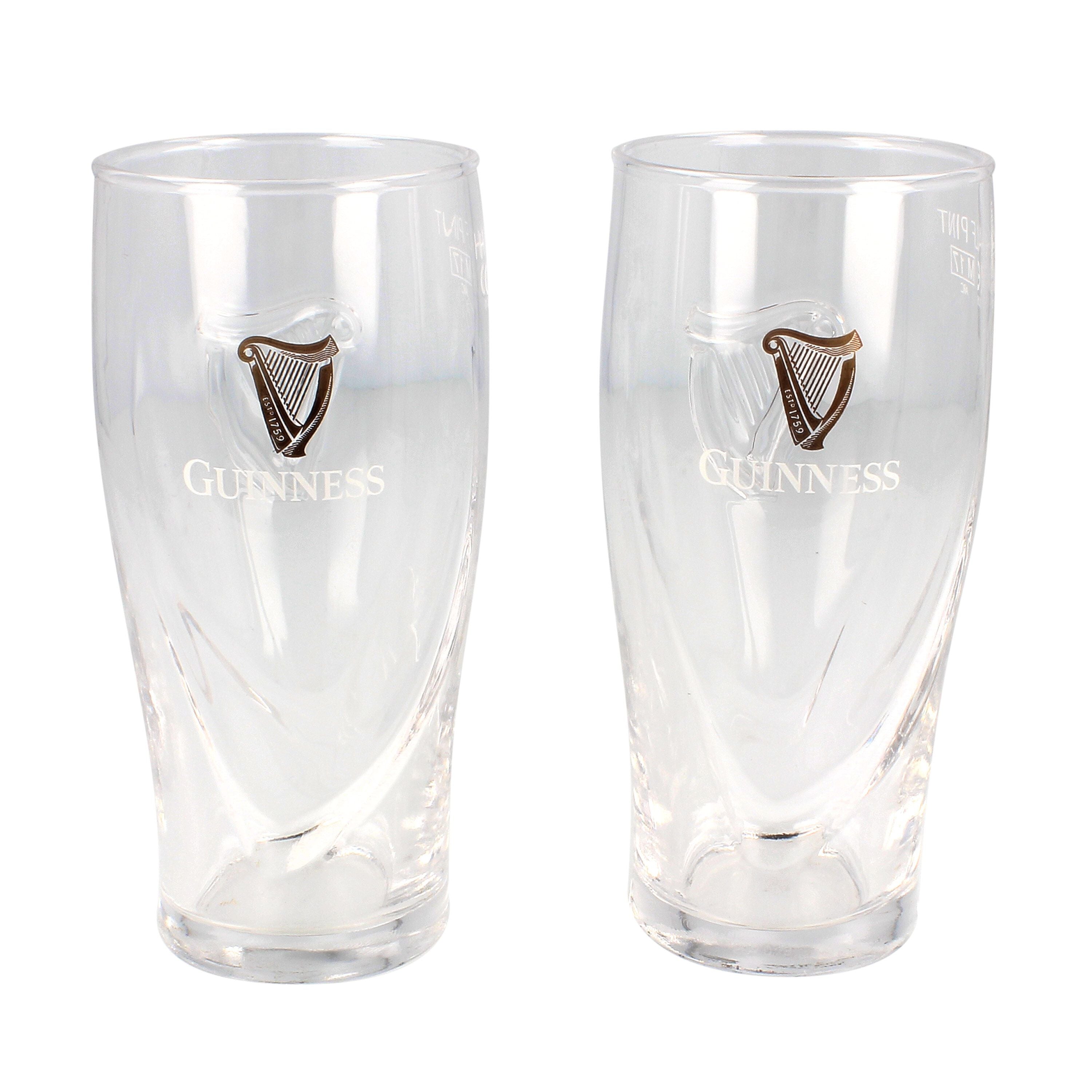 Guinness 2 Pack 1/2 Pint Glass Set 
