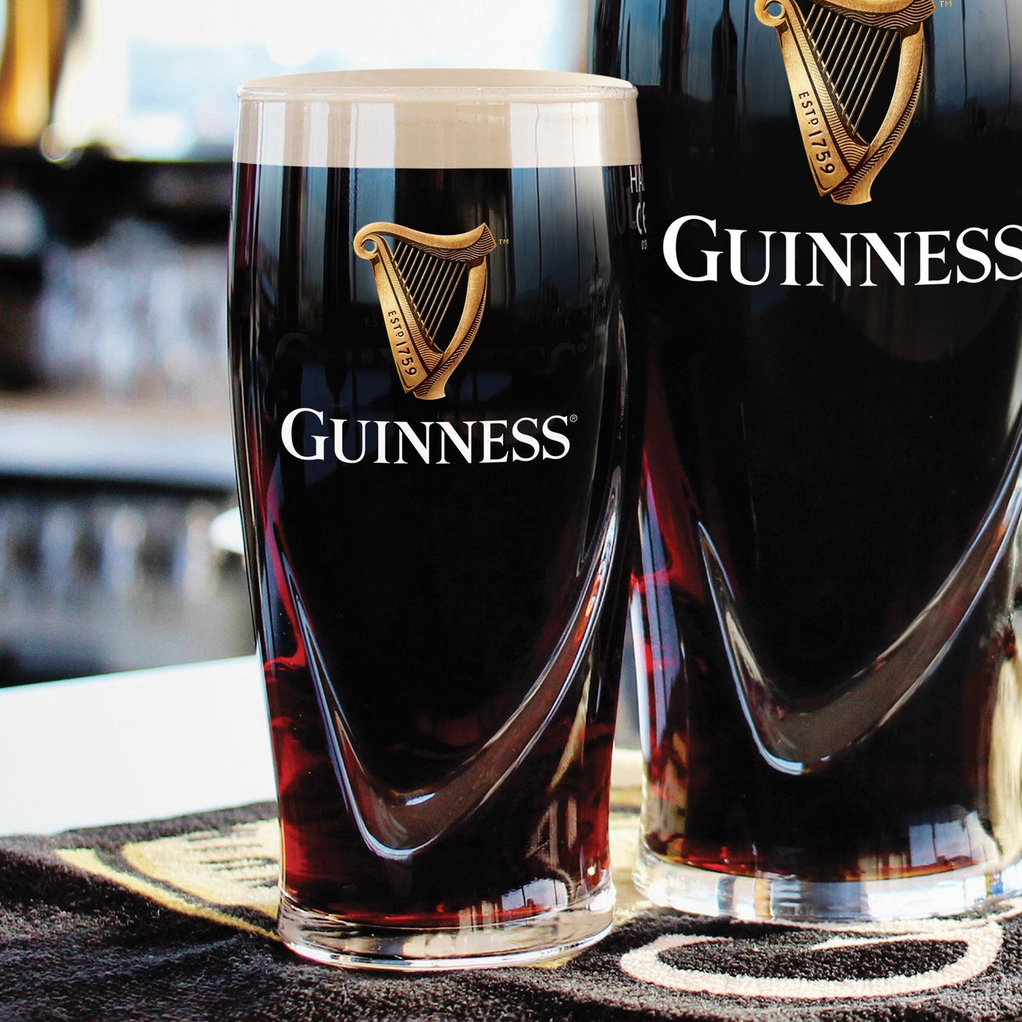 Guinness 2 Pack 1/2 Pint Glass Set