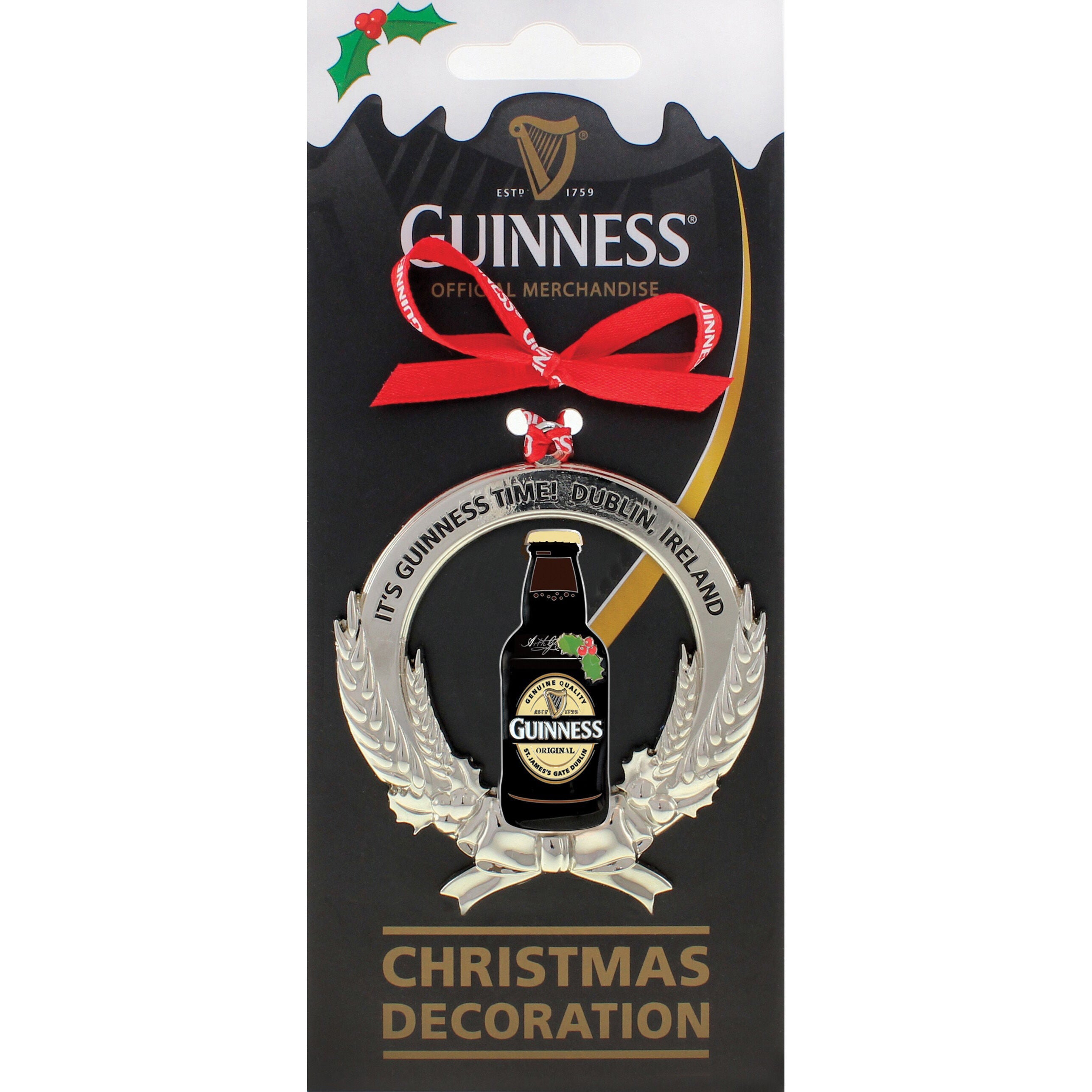 Guinness Bottle & Barley Christmas Tree Decoration