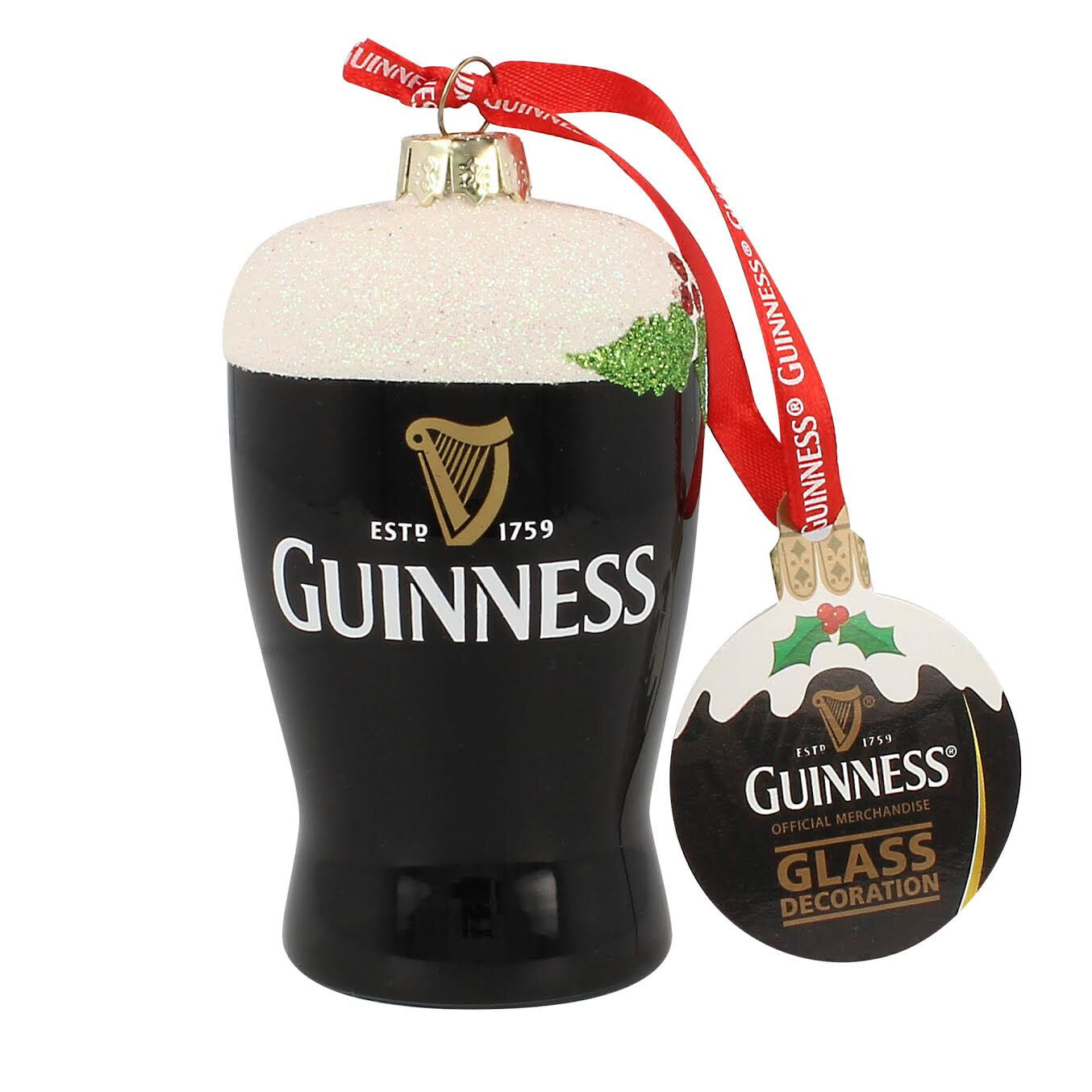 Guinness Christmas Plastic Pint Decoration