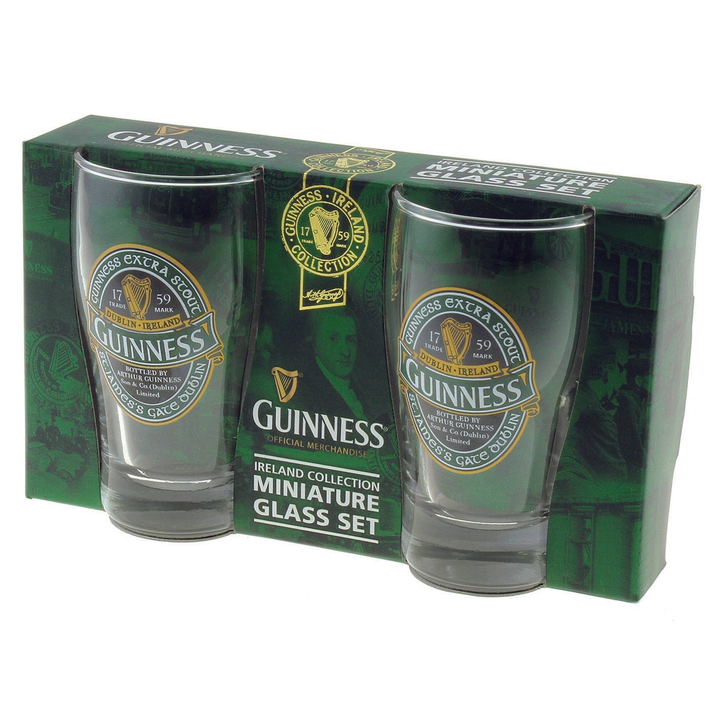 Guinness Mini 2 Pack Pint Glass 