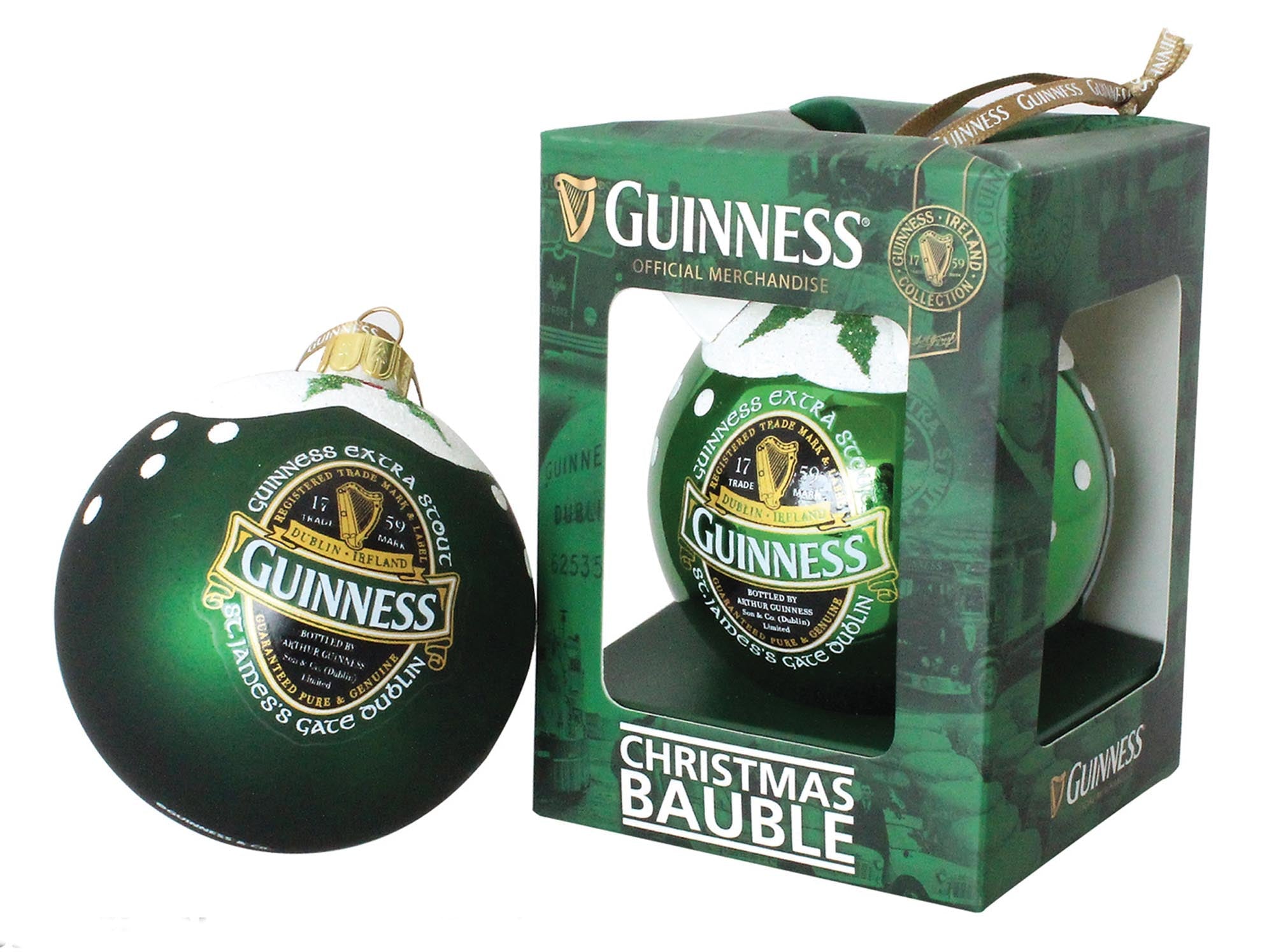 Guinness Ireland Glossy Bauble