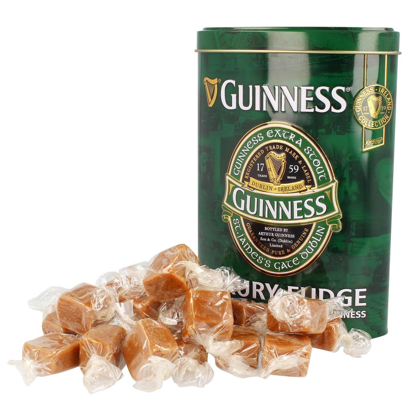 Guinness Ireland Collection Luxury Fudge In Oval Shaped Tin 200g 