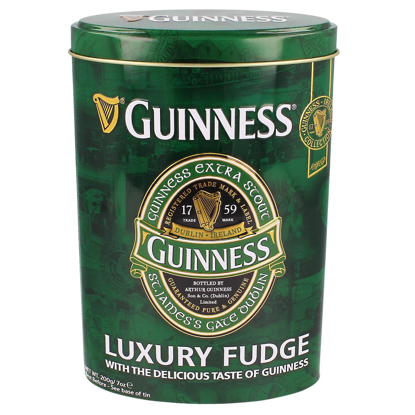 Guinness Ireland Collection Luxury Fudge In Oval Shaped Tin 200g