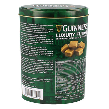 Guinness Ireland Collection Luxury Fudge In Oval Shaped Tin 200g