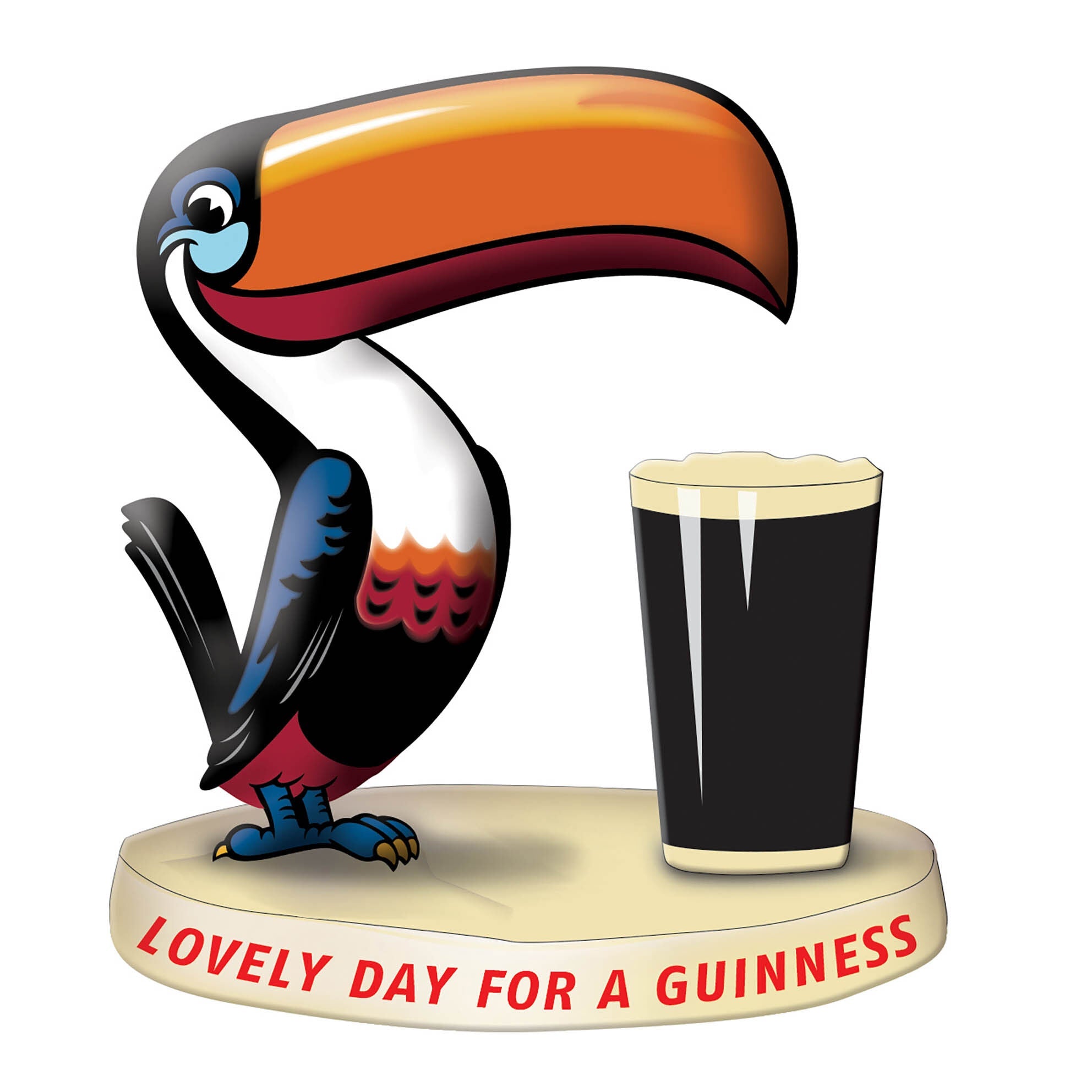 Guinness Resin Figurine With Toucan & Pint Design