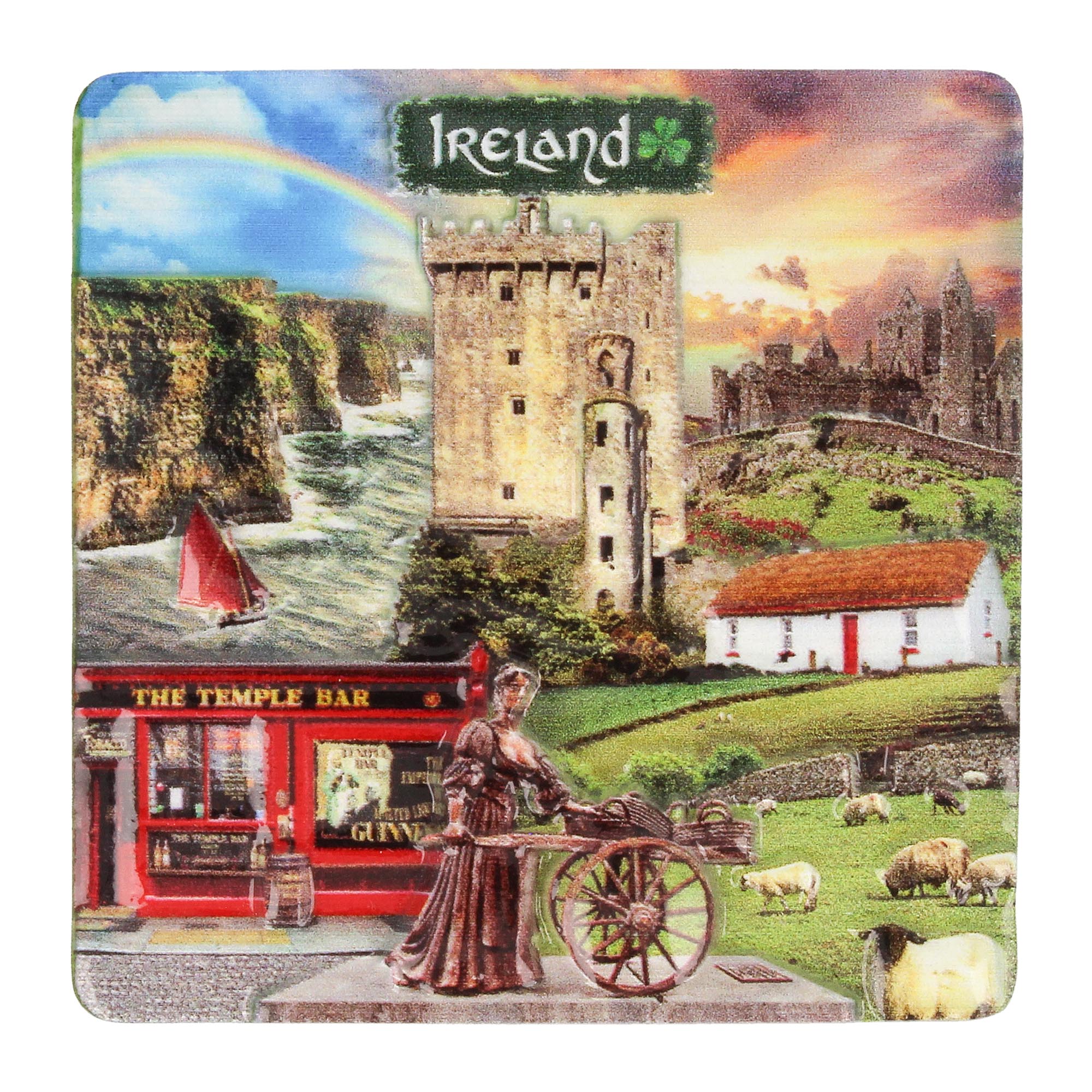Ireland Montage Resin Magnet