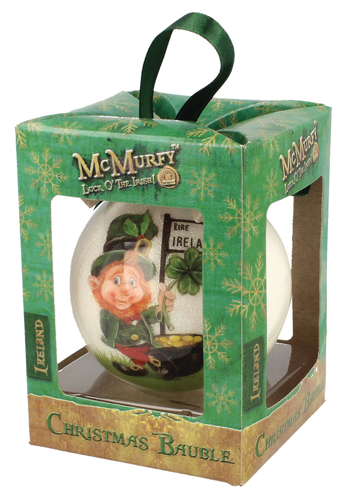 Mcmurfy Luck O' The Irish Leprechaun Designed Bauble