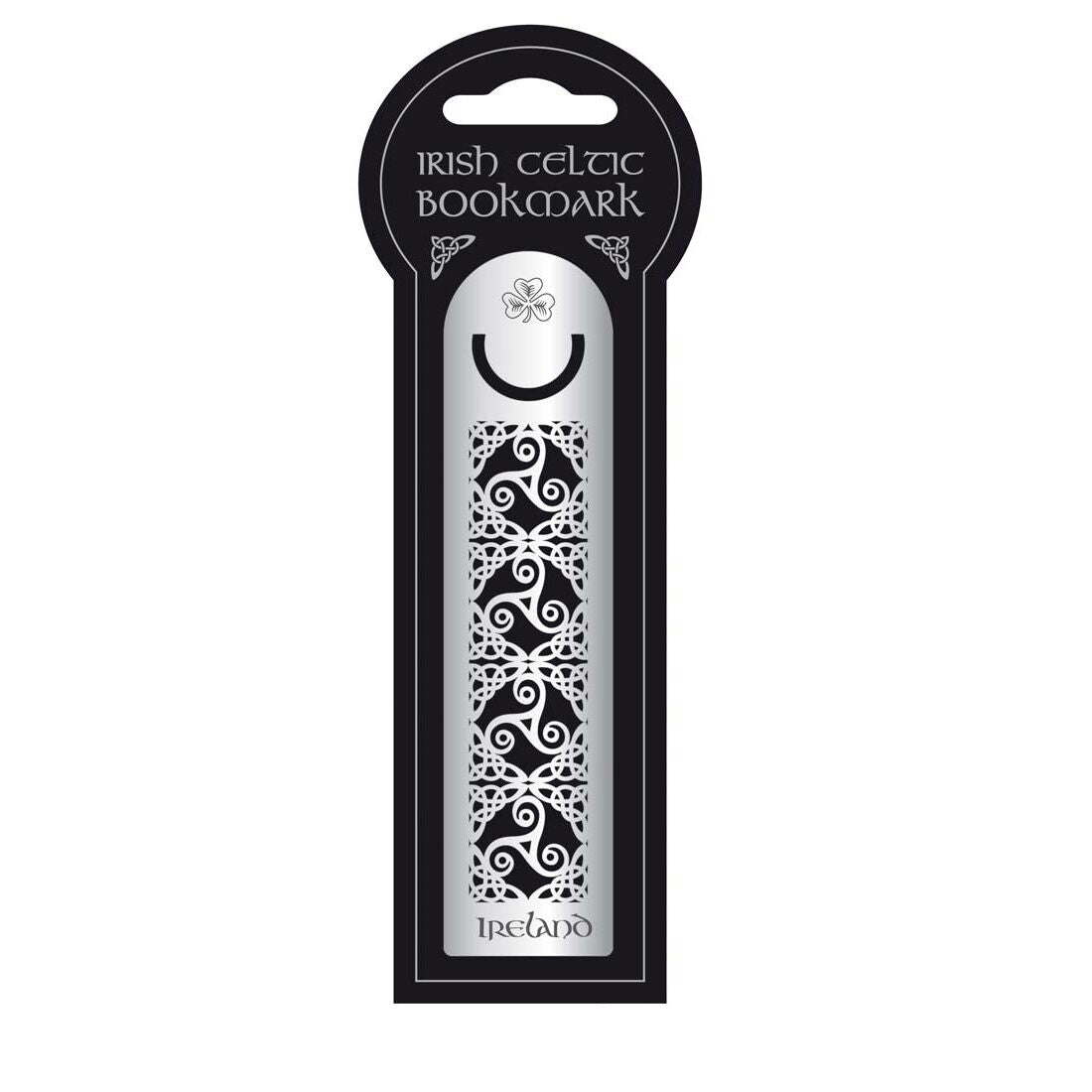 Irish Metal Bookmark With Celtic Knotwork Ireland & Spiral Design
