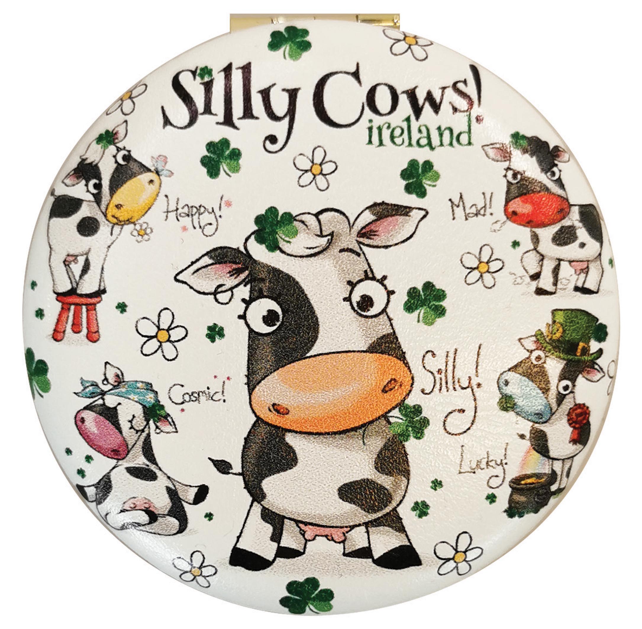Silly Cows Compact Mirror