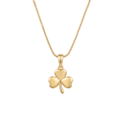 Shamrock Plain Gold Vermeil Pendant