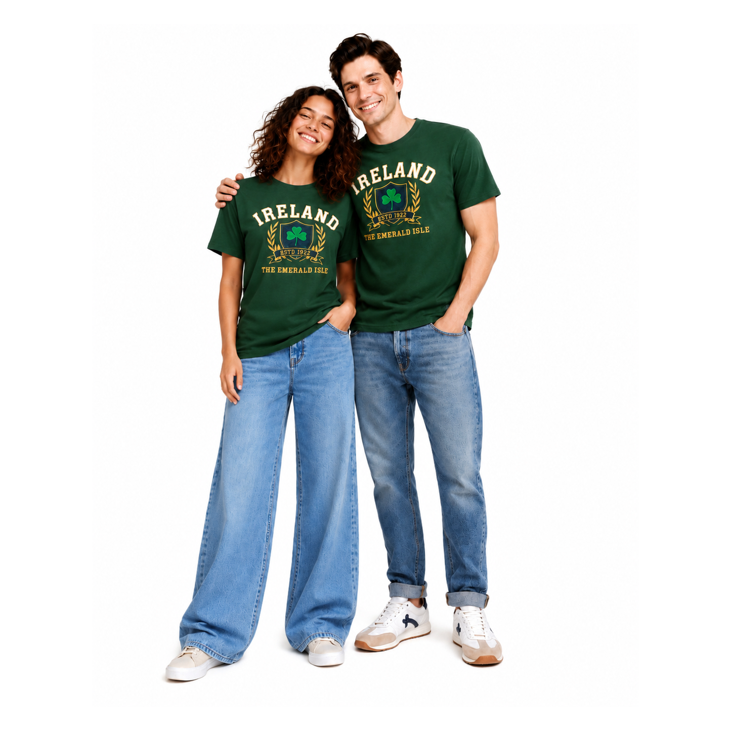 Ireland Celtic Lucky Forest Green Unisex T-Shirt